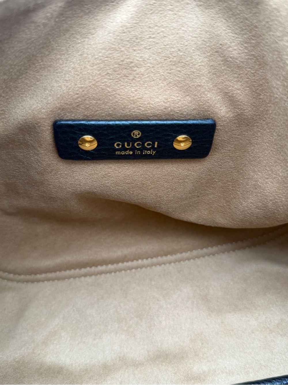 NEW GUCCI $2900 SOFTBIT MEDIUM GRAINY LEATHER BLACK TOTE BAG AUTHENTIC - Picture 15 of 16